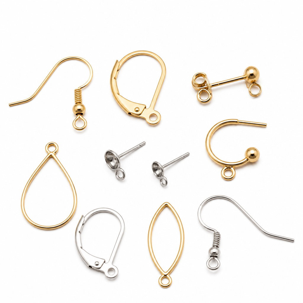 Base Metal Earring Components 2128