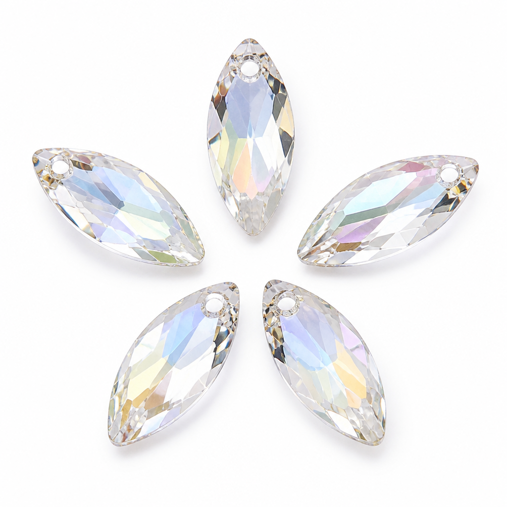 6100  Swarovski Almond Pendants 2423
