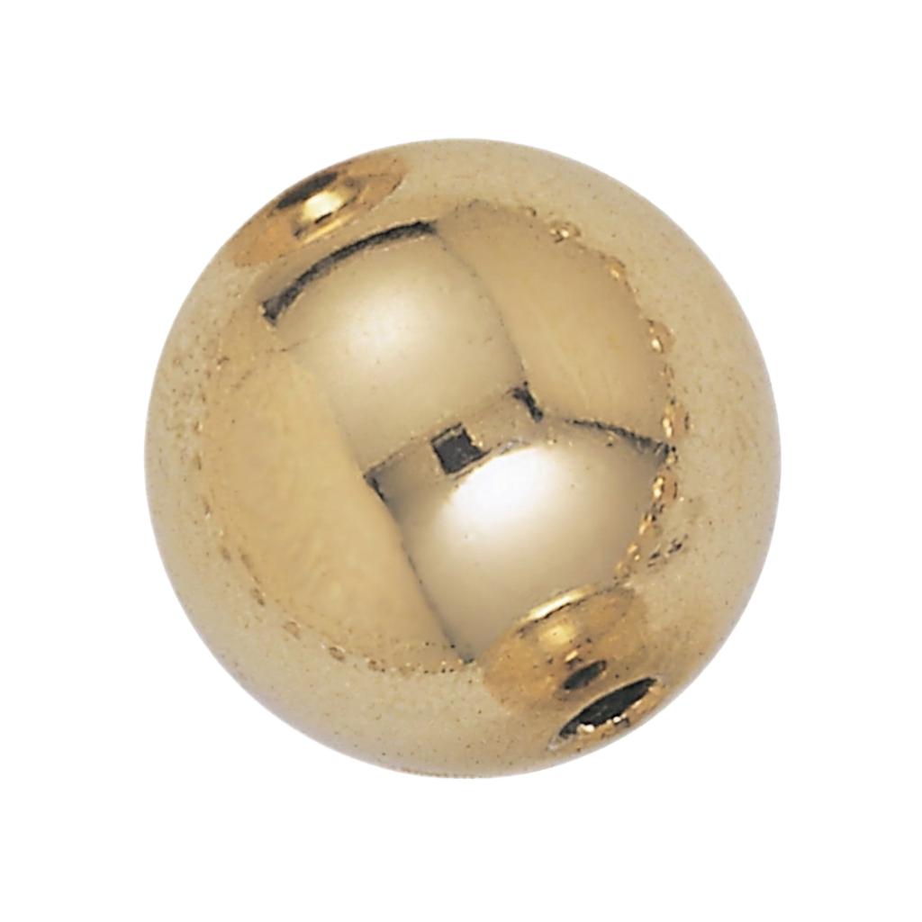 Bolas lisas en oro laminado 18k