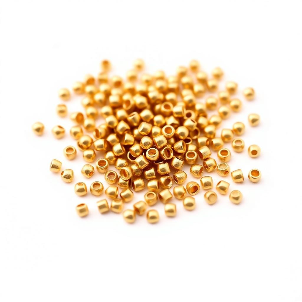 2mm Solid Brass Beads - 250 pcs.
