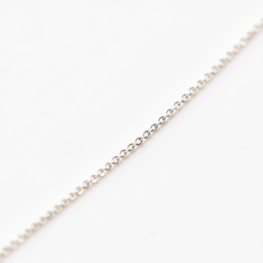 1.3mm Sterling Silver Light Flat Cable Chain  (Per Foot)