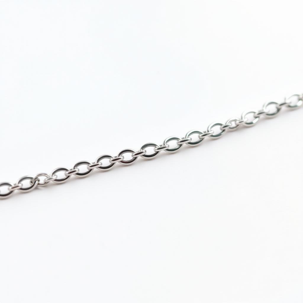 .95mm Sterling Silver Light Flat Curb Chain (Sold Per Foot)