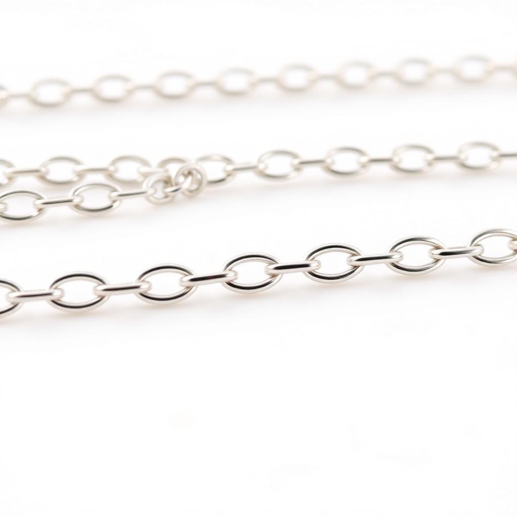 1.1x1.6mm Sterling Silver Oval Cable Chain